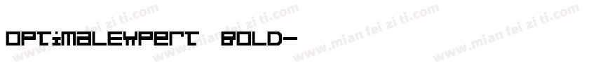 OptimalExpert Bold字体转换